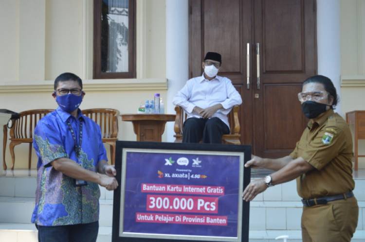 Gubernur Banten Apresiasi Dukungan XL Axiata Dalam Pembelajaran Jarak Jauh (PJJ)