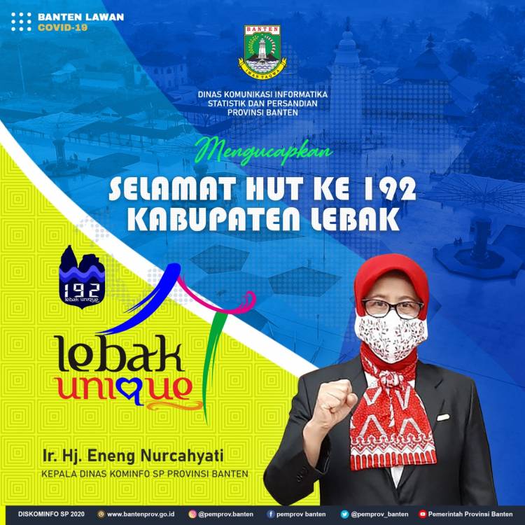 Kadis Kominfo Ucapkan Dirgahayu ke-192 Kabupaten Lebak