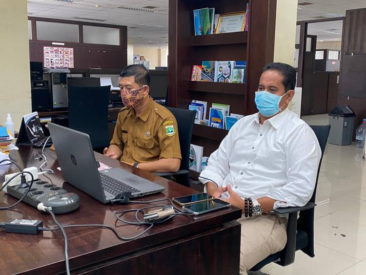 Zoom Meeting Diskominfo Dengan BPS