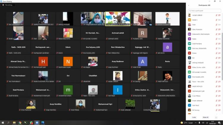 Agenda Zoom Meeting Diskominfo 