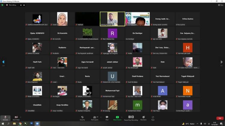 Agenda Zoom Meeting Diskominfo