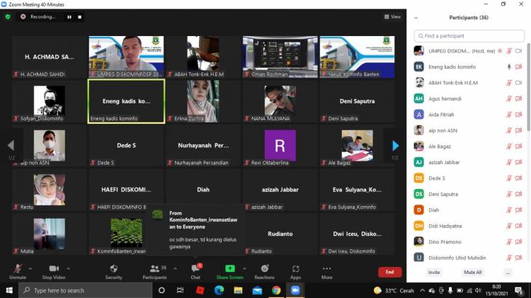 Agenda Zoom Meeting Diskominfo