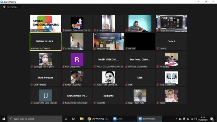 Zoom Meeting Diskominfo