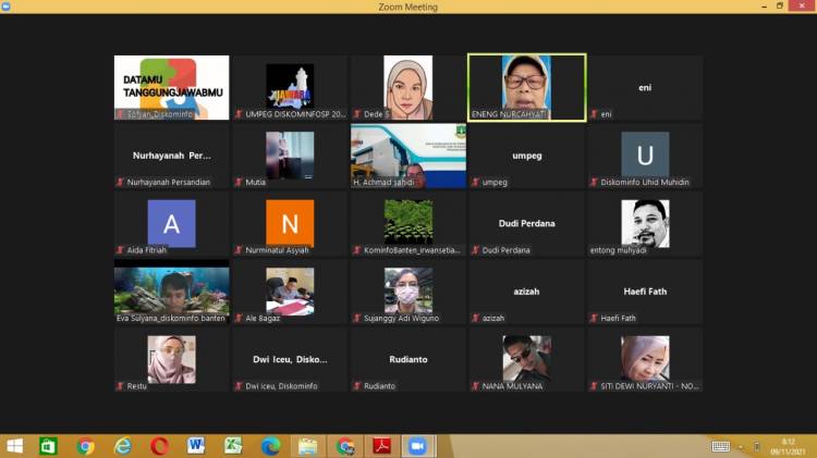 Agenda Zoom Meeting Diskominfo 