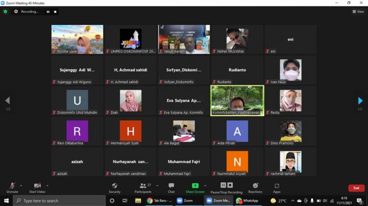 Agenda Zoom Meeting Diskominfo 