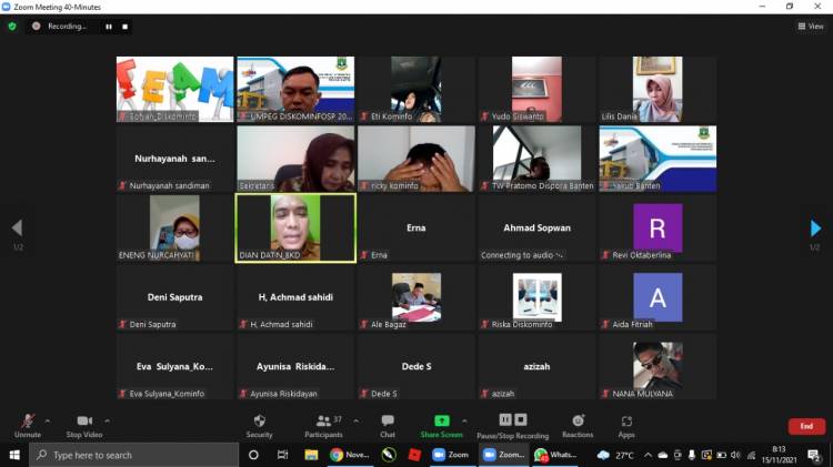 Agenda Zoom Meeting Diskominfo 