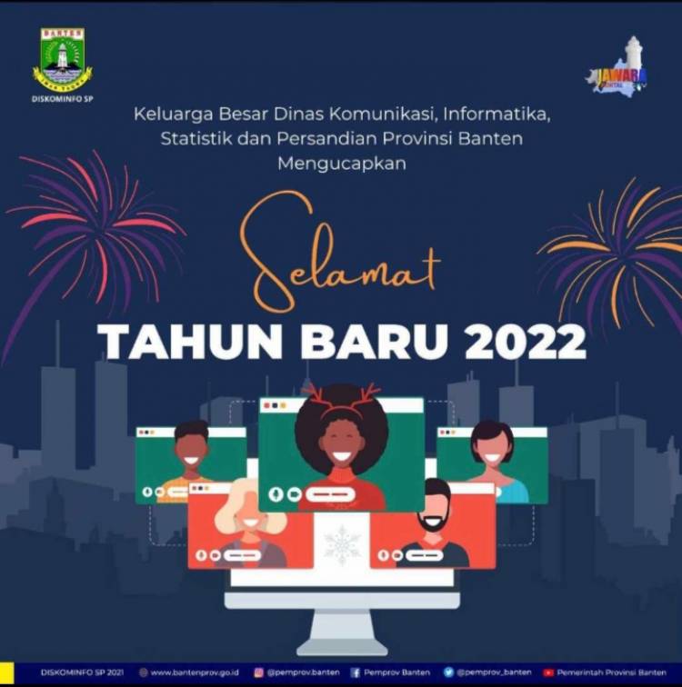 Keluarga Besar Diskominfo Mengucapkan Selamat Tahun Baru 2022