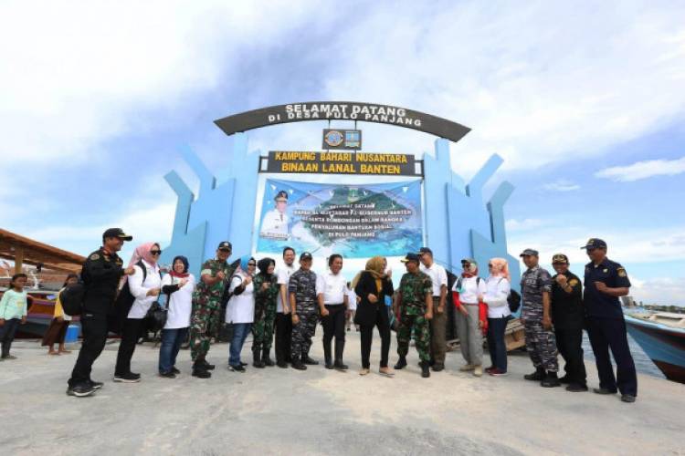 Pj Gubernur Al Muktabar Lakukan Penanganan Stunting dan Penyaluran Bantuan Sosial Di Pulau Terdepan Provinsi Banten