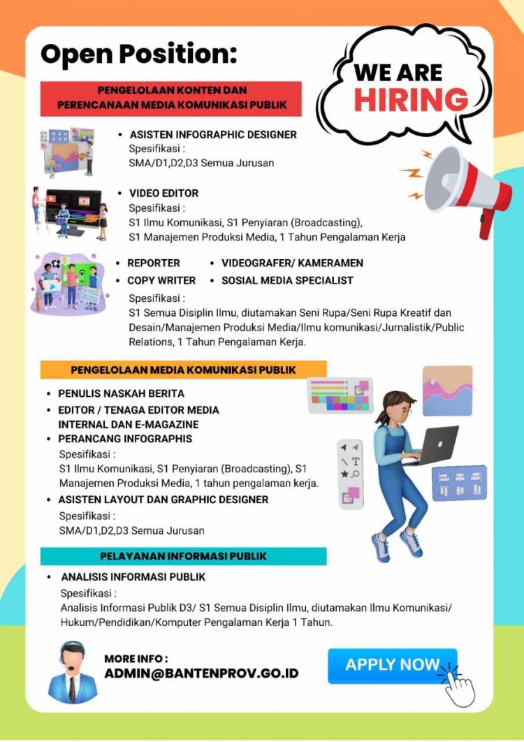 Reqruitment Tenaga Pendukung 