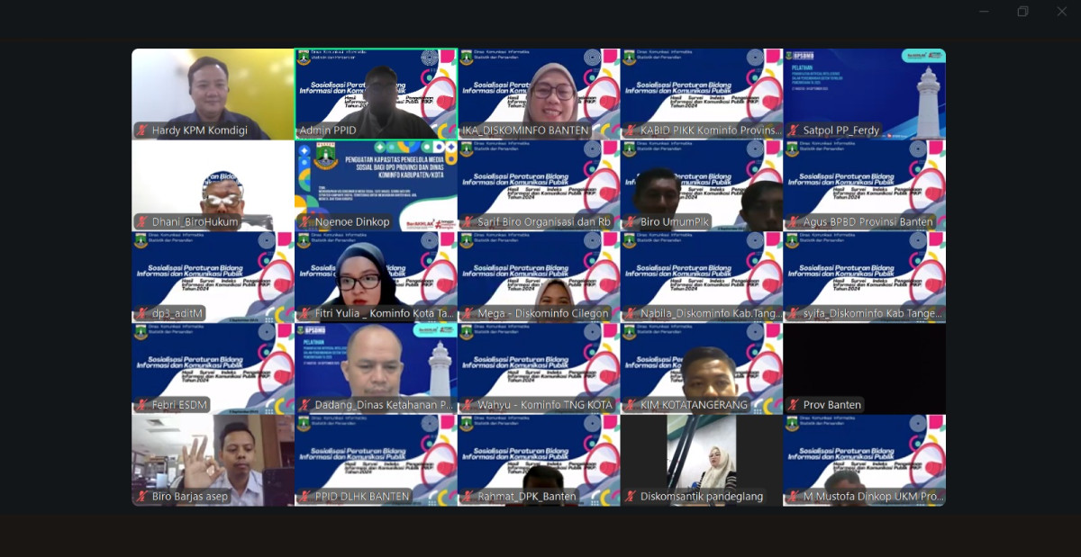 Agenda Zoom Meeting Hasil Survei PIKP